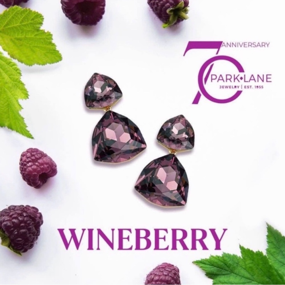 BNIB Park Lane - WINEBERRY - Drop Earrings